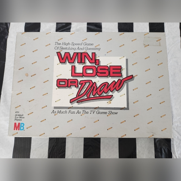 Vtg 1987 Milton Bradley Win Lose or Draw Board Game Near COMPLETE Missing the sm - Picture 4 of 4
